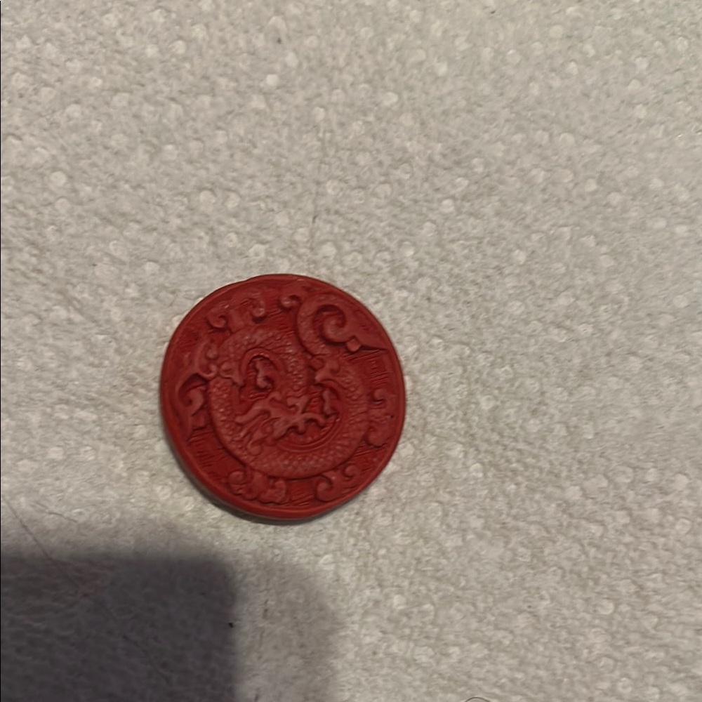 Intricate Red Dragon Pendant